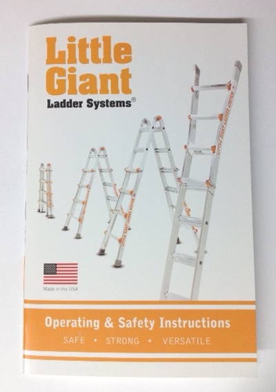 Little Giant Ladder Operating and Safety Instructions, Owners Manual