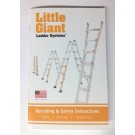 Little Giant Ladder Operating and Safety Instructions, Owners Manual